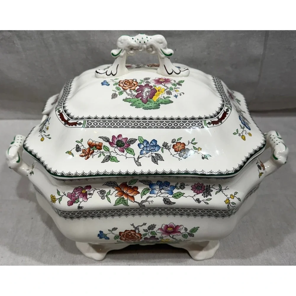 Spode Chinese Rose Soup Tureen with Lid 2/9253-AO Staffordshire England 1815